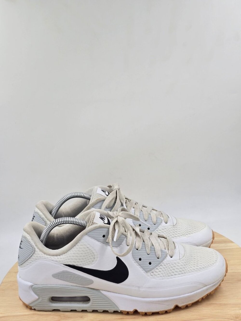 Nike Air Max 90 Golf Shoes  White Black Gum HV9305-102 Men’s Size 9